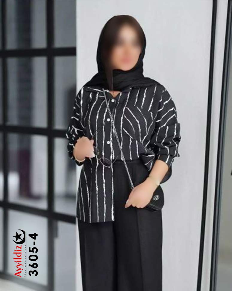 شومیز مجلسی ترند سایز بزرگ زنانه کد 3605
