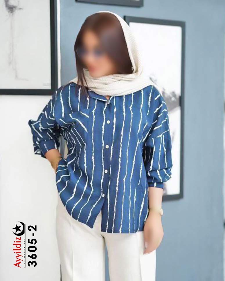 شومیز مجلسی ترند سایز بزرگ زنانه کد 3605