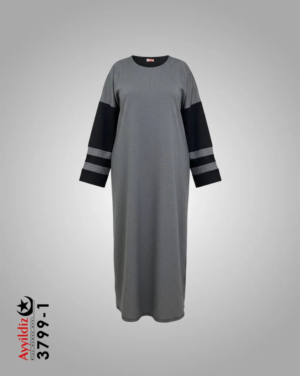 مانتو کفتان سایز بزرگ زنانه کد 3799