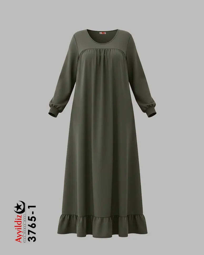 پیراهن کفتان بلند زنانه سایز بزرگ کد 3765