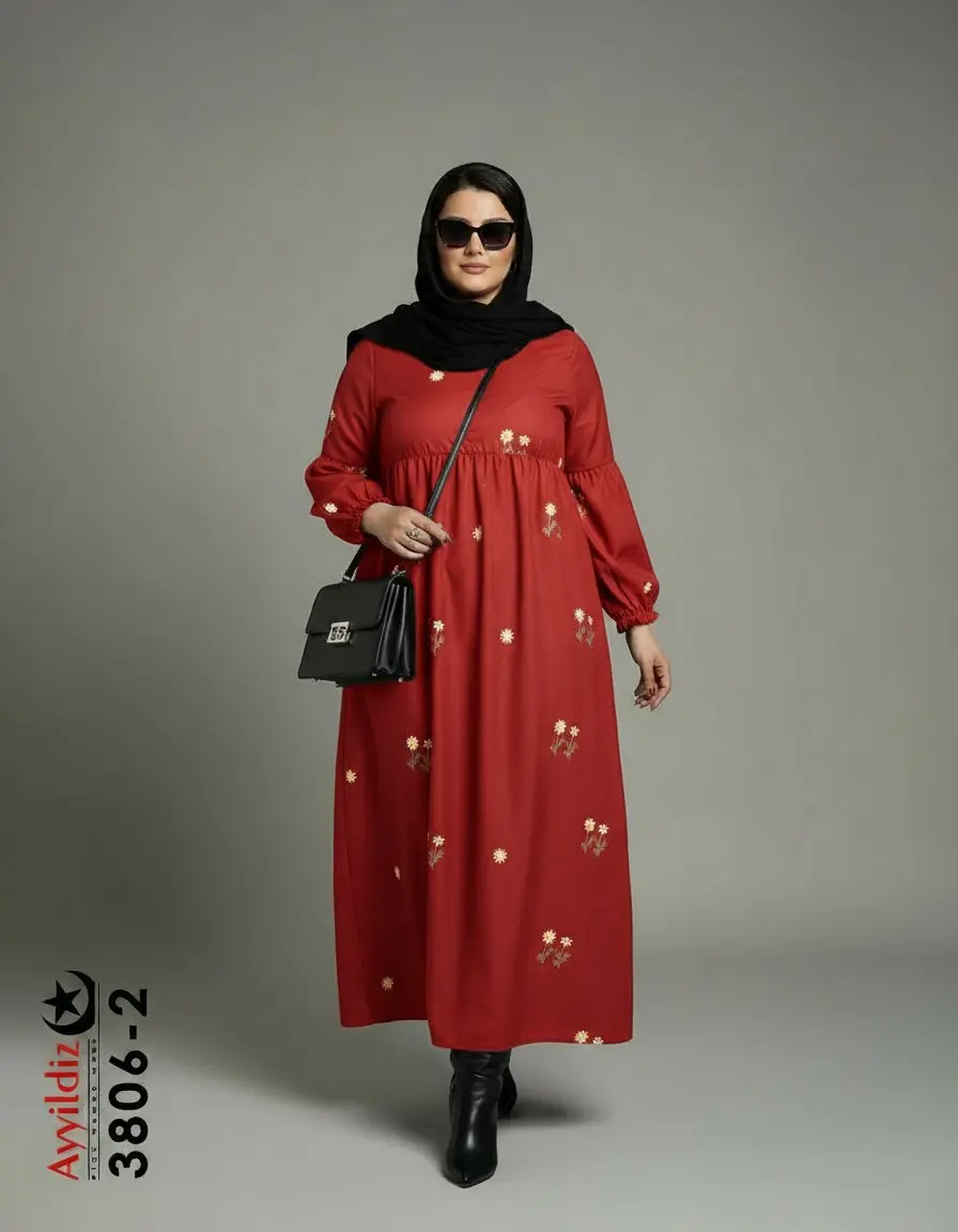 کفتان سایز بزرگ زنانه کد 3806-2