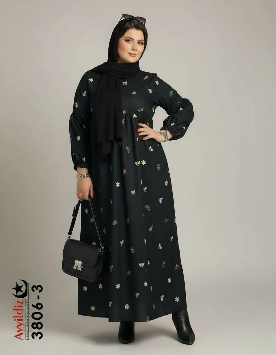 کفتان سایز بزرگ زنانه کد 3806-3
