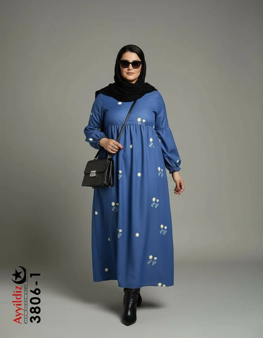 کفتان سایز بزرگ زنانه کد 3806-1