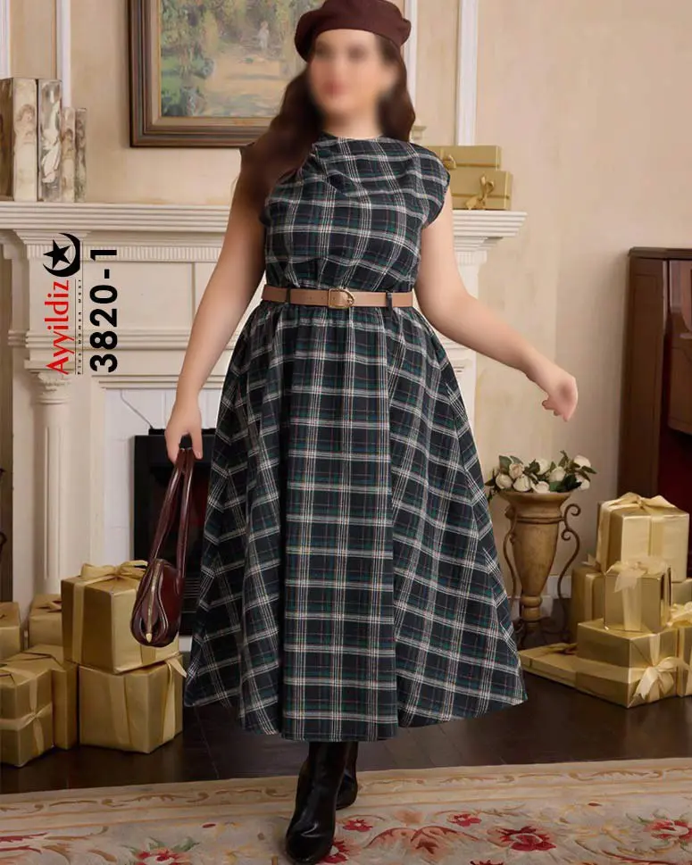 پیراهن زیر سارافون مجلسی سایز بزرگ زنانه کد 3820