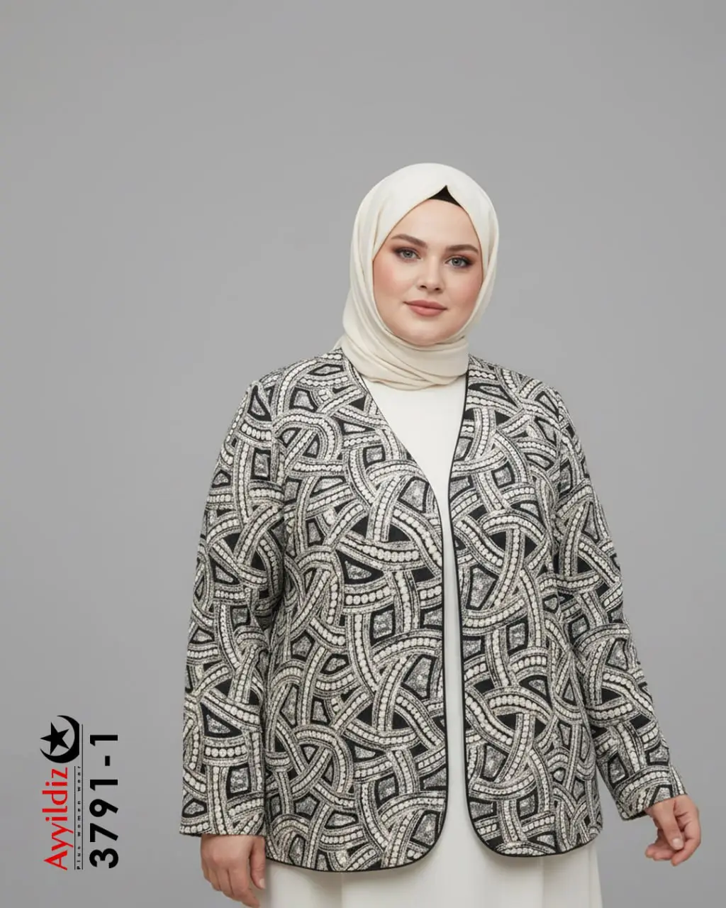 کت سایز بزرگ زنانه پاییزه کد 3791