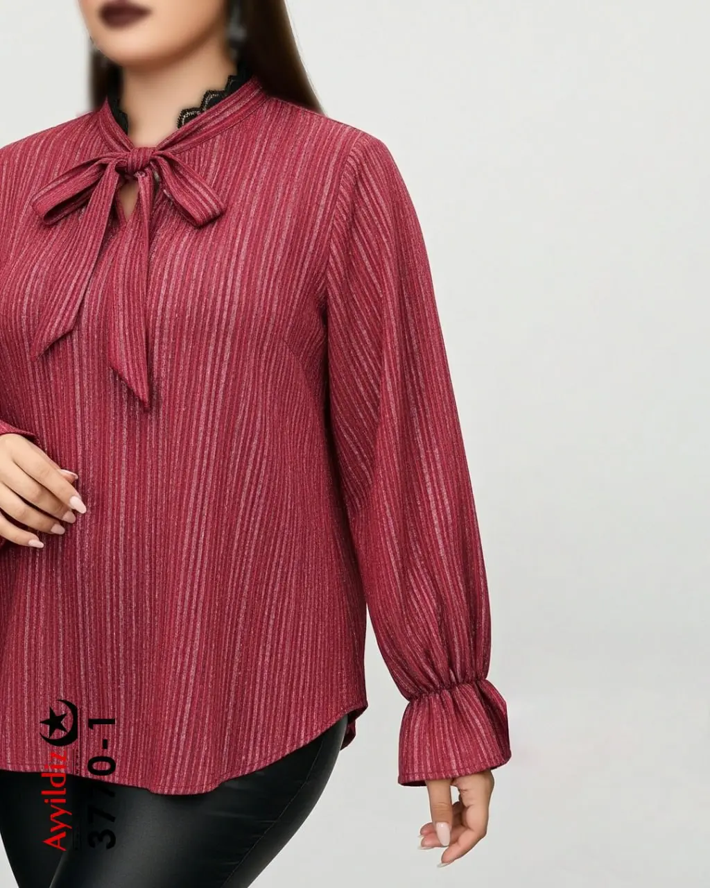 بلوز مجلسی زنانه سایز بزرگ کد 3770