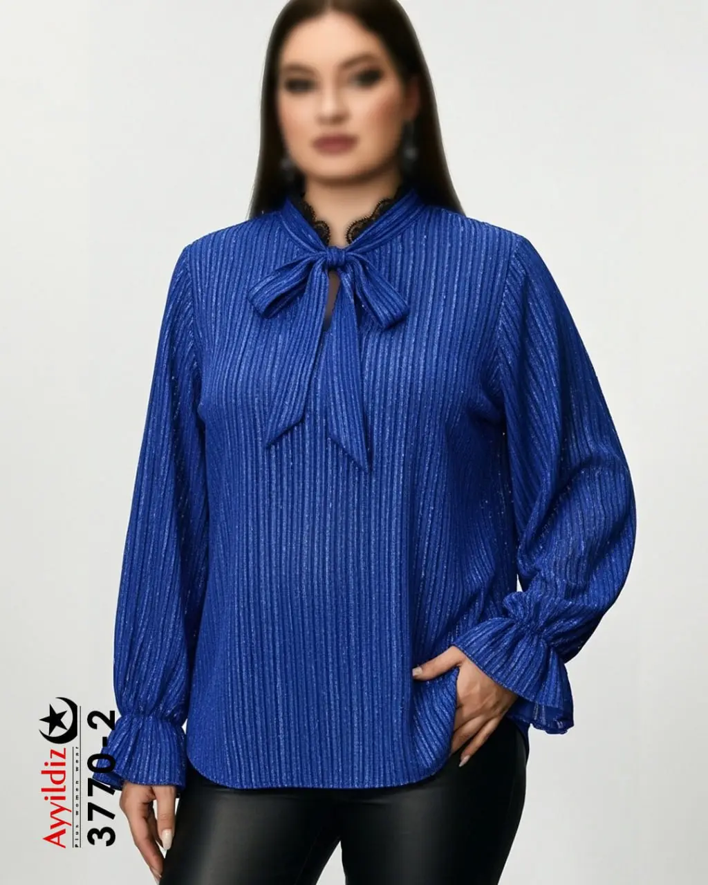 بلوز مجلسی زنانه سایز بزرگ کد 3770