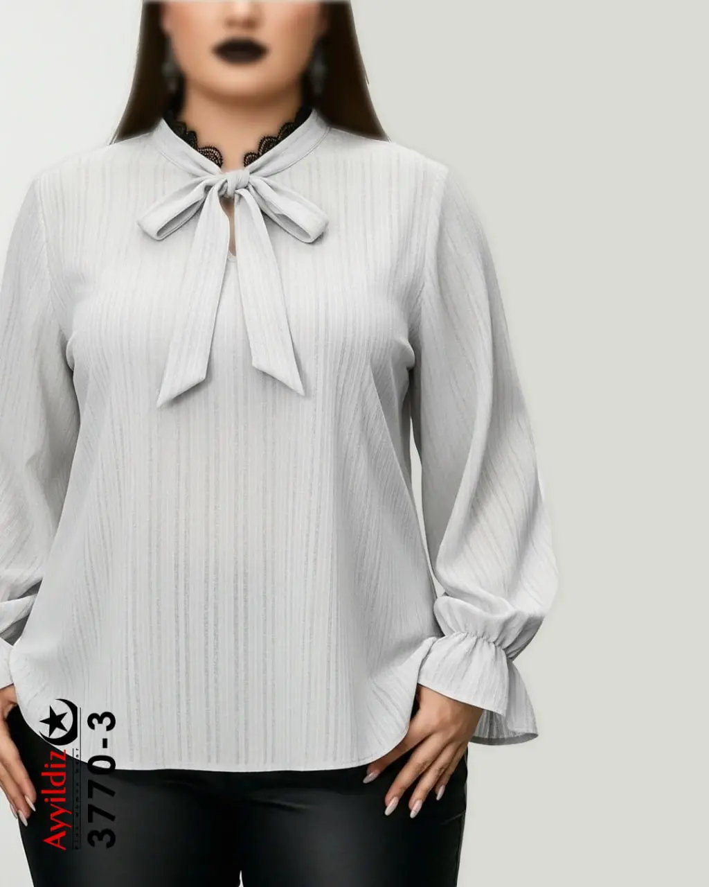 بلوز مجلسی زنانه سایز بزرگ کد 3770