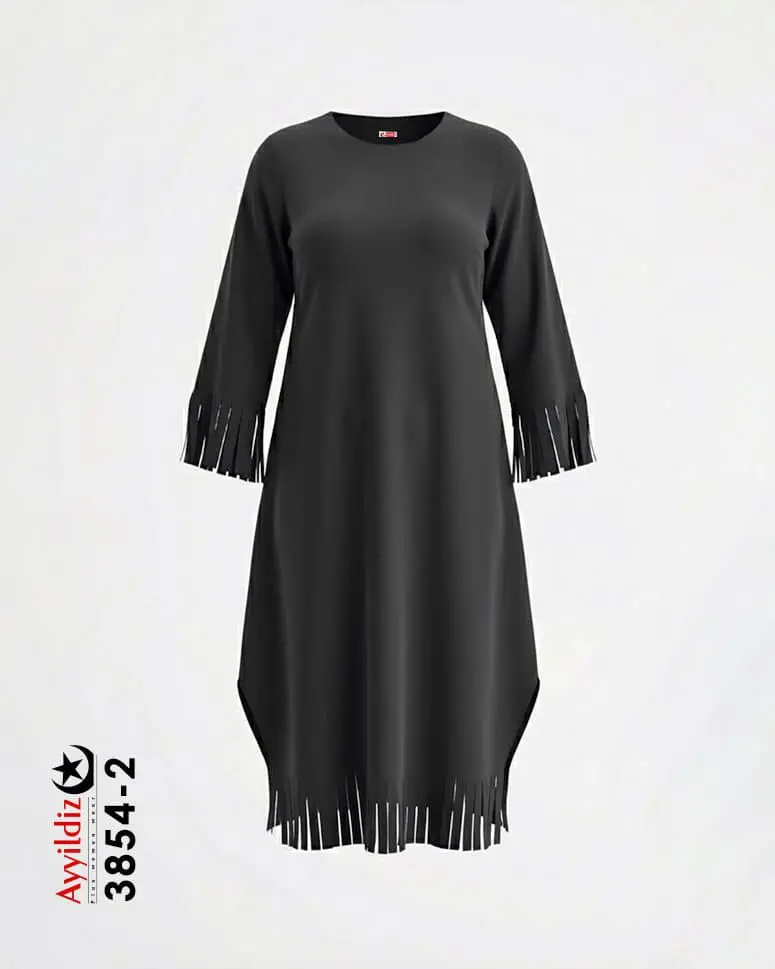 مانتو  کفتان سایز بزرگ زنانه کد 3854