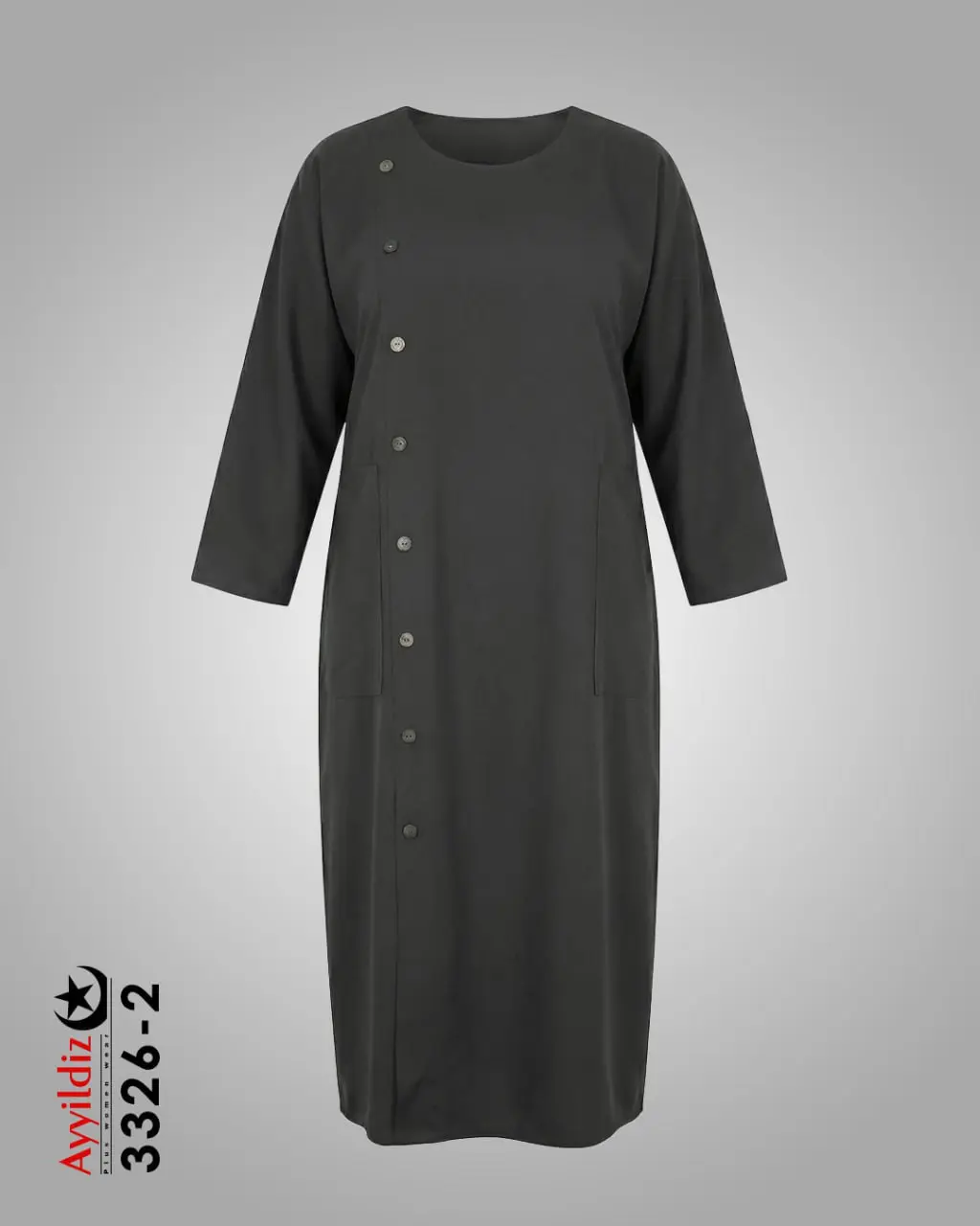 پیراهن / کفتان سایز بزرگ زنانه کد 3326