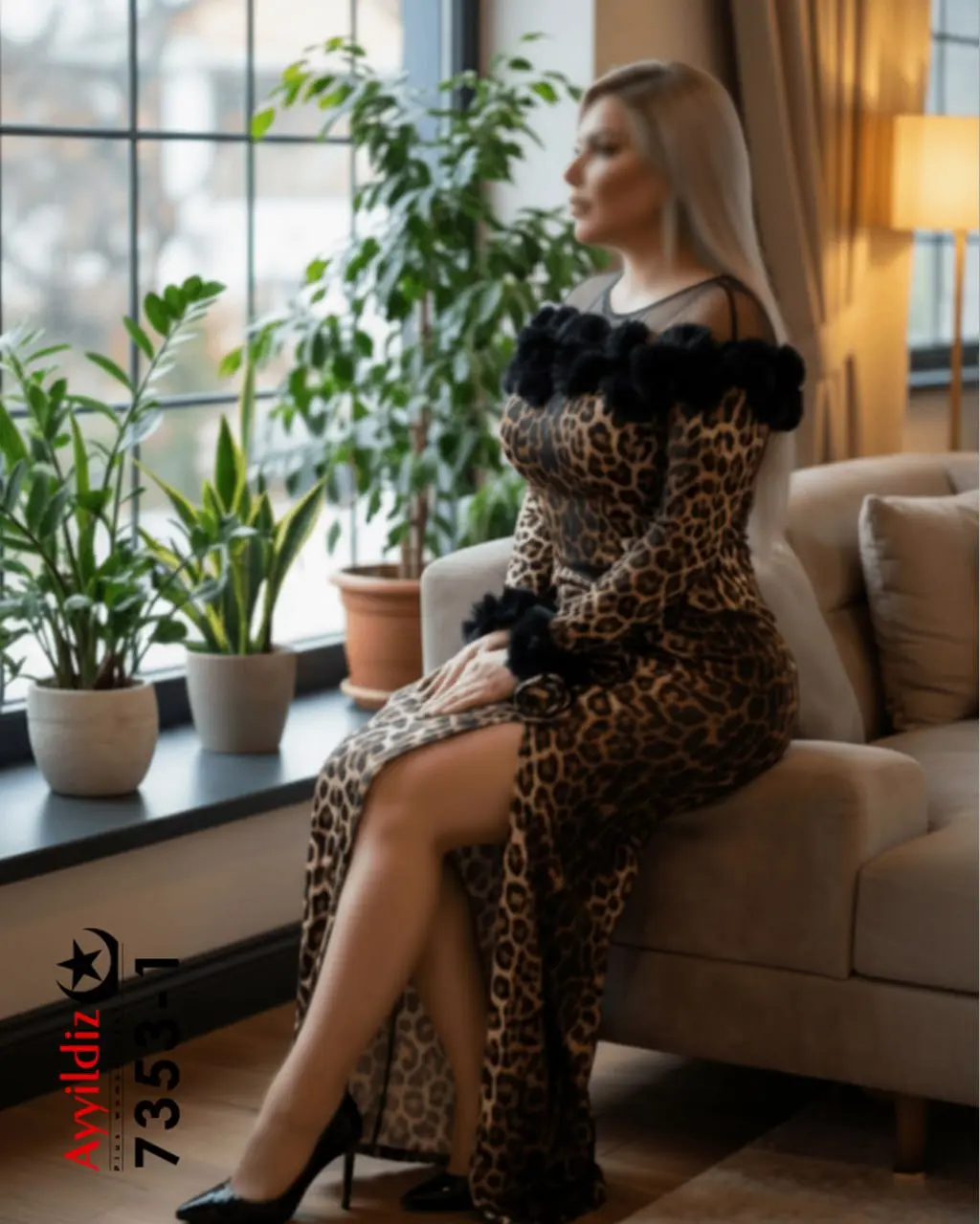 پیراهن مجلسی سایز بزرگ زنانه سری Aylux کد 7353