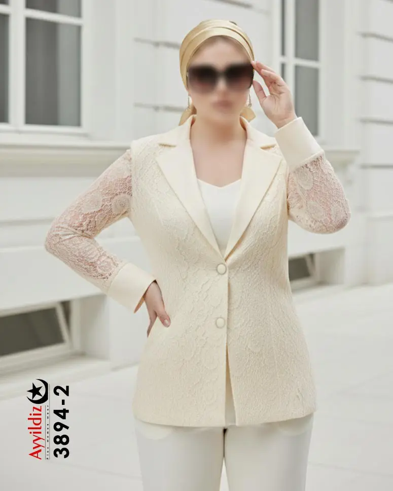 کت مجلسی سایز بزرگ زنانه کد 3894