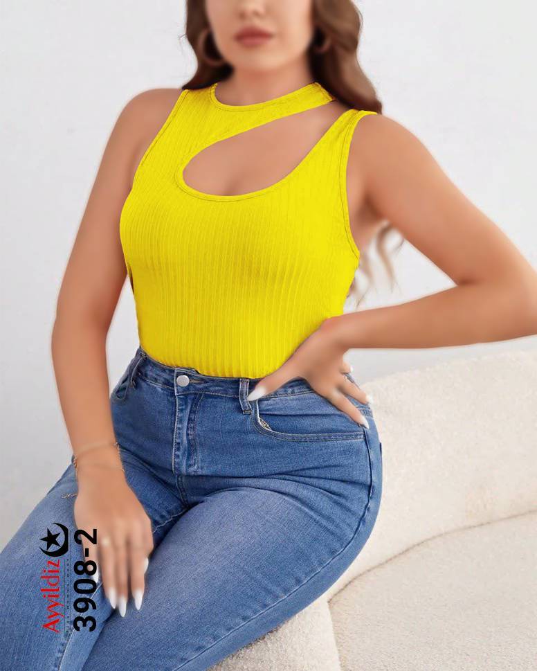 تاپ اسپورت سایز بزرگ زنانه کد 3908