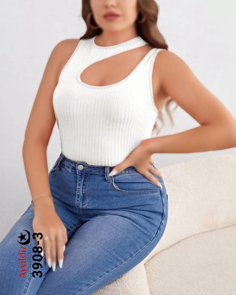تاپ اسپورت سایز بزرگ زنانه کد 3908