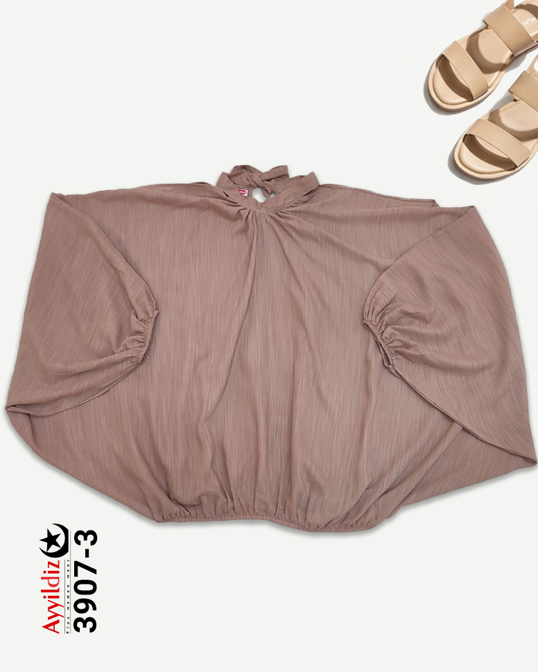 شومیز شیشه ای سایز بزرگ زنانه کد 3907