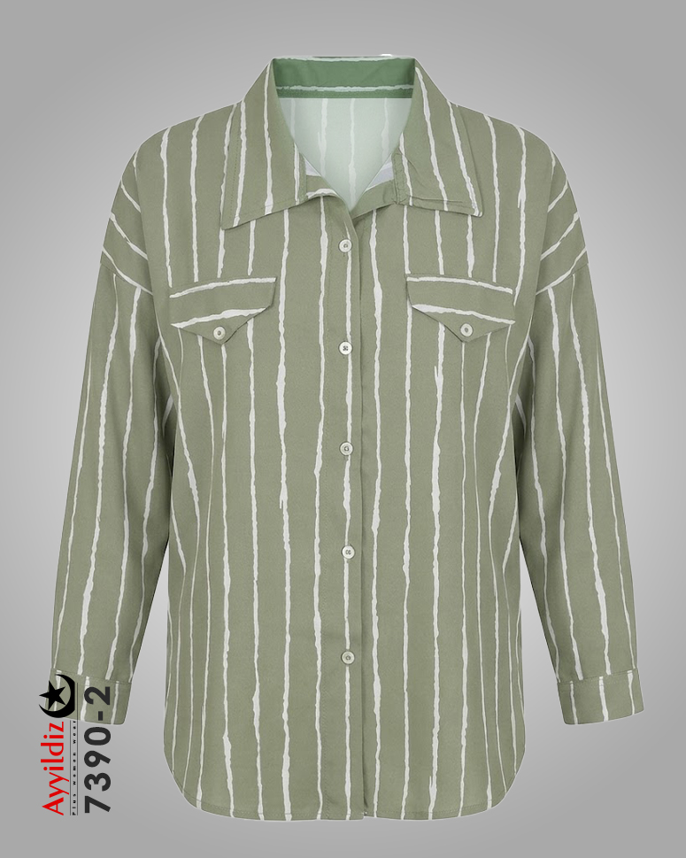 شومیز سایز بزرگ زنانه کد 7390
