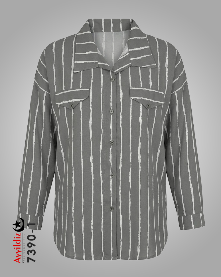 شومیز سایز بزرگ زنانه کد 7390