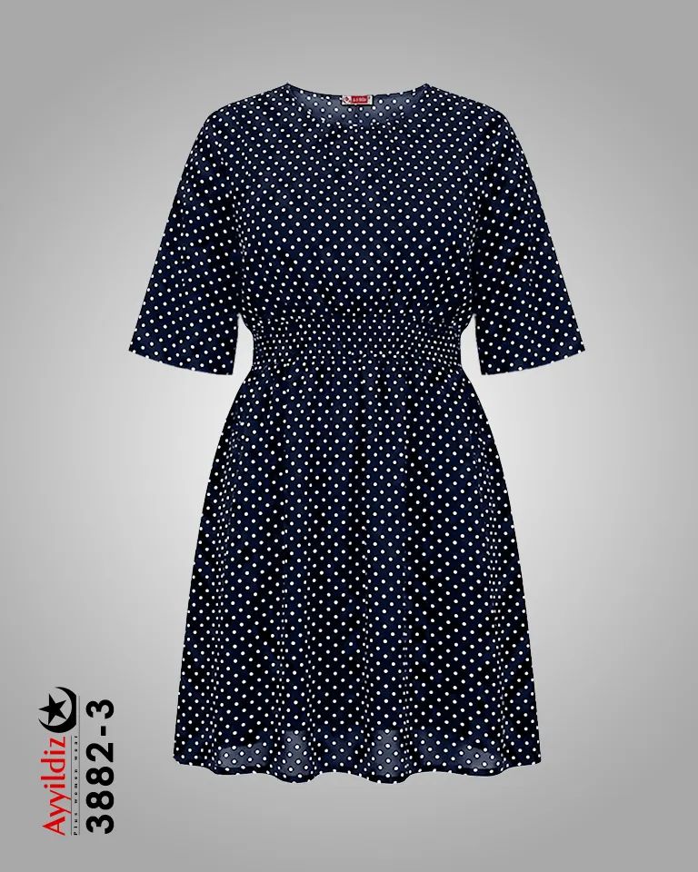 پیراهن مجلسی سایز بزرگ زنانه کد 3882