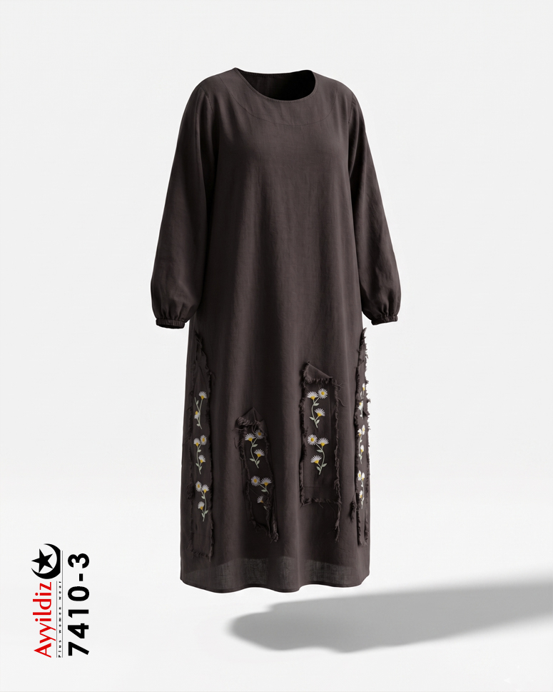 کفتان الیاف سایز بزرگ زنانه کد 7410