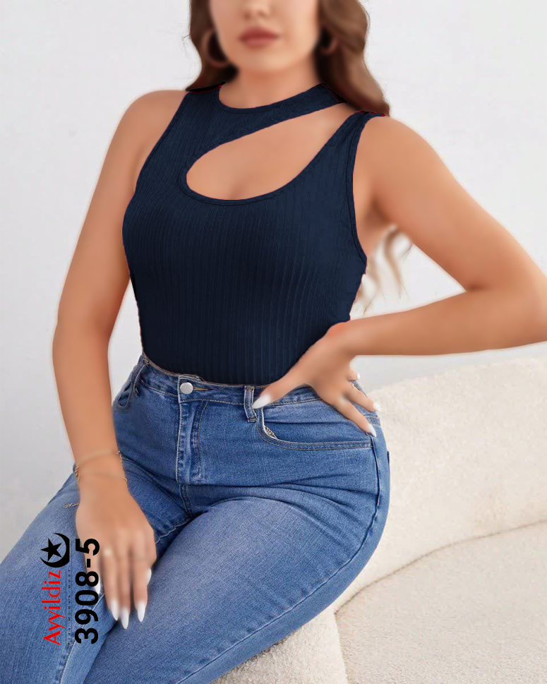 تاپ اسپورت سایز بزرگ زنانه کد 3908