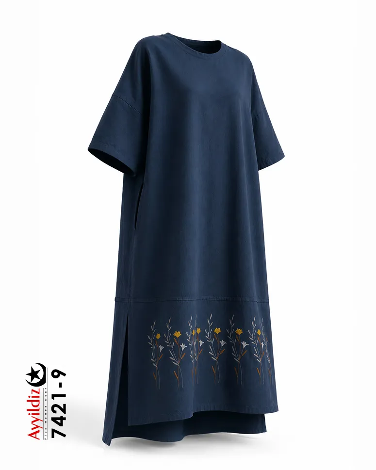 کفتان و مانتو سایز بزرگ زنانه کد 7421