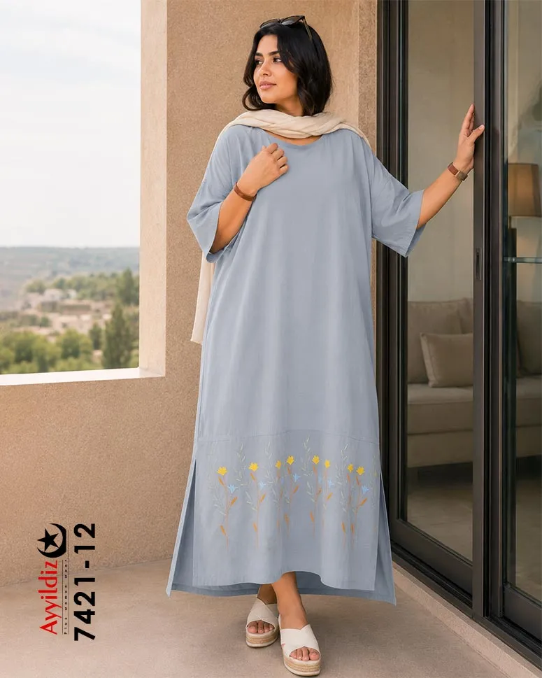 کفتان و مانتو سایز بزرگ زنانه کد 7421