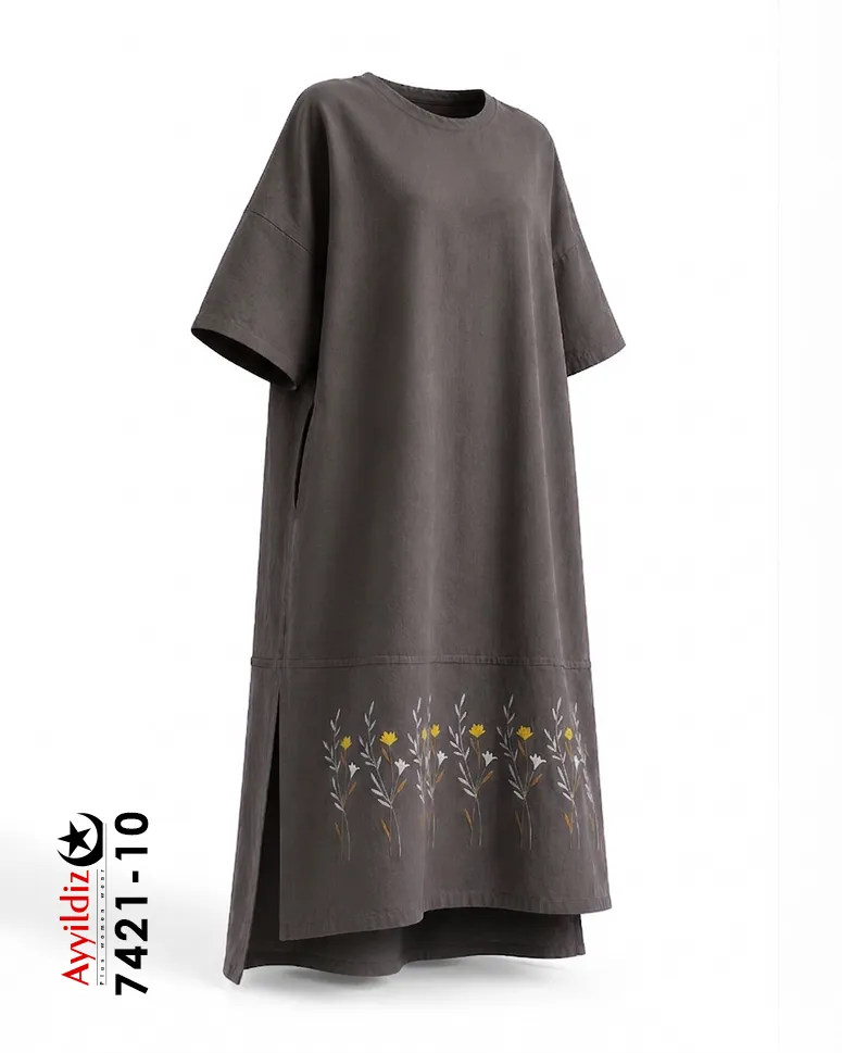 کفتان و مانتو سایز بزرگ زنانه کد 7421
