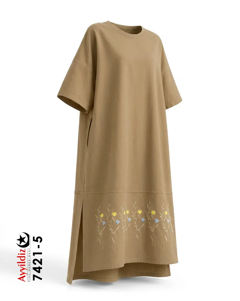 کفتان و مانتو سایز بزرگ زنانه کد 7421