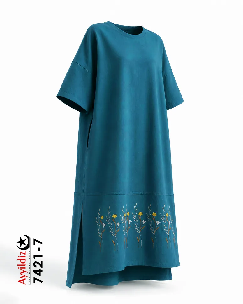 کفتان و مانتو سایز بزرگ زنانه کد 7421