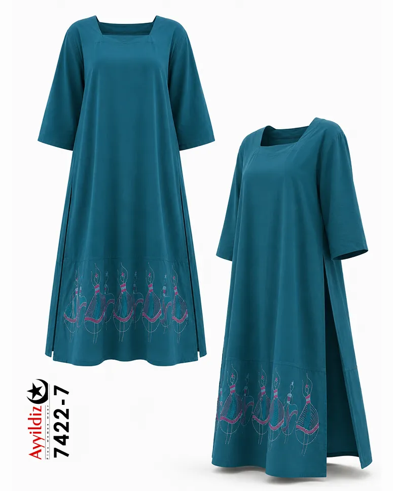 کفتان الیاف سایز بزرگ زنانه کد 7422