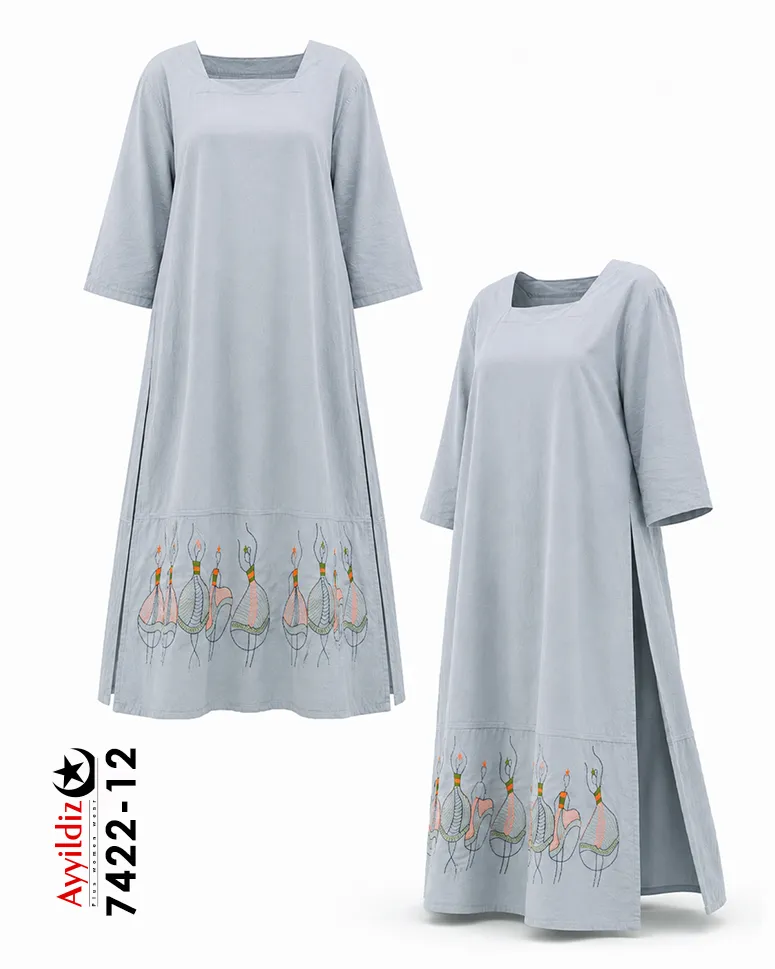 کفتان الیاف سایز بزرگ زنانه کد 7422