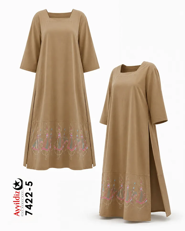 کفتان الیاف سایز بزرگ زنانه کد 7422