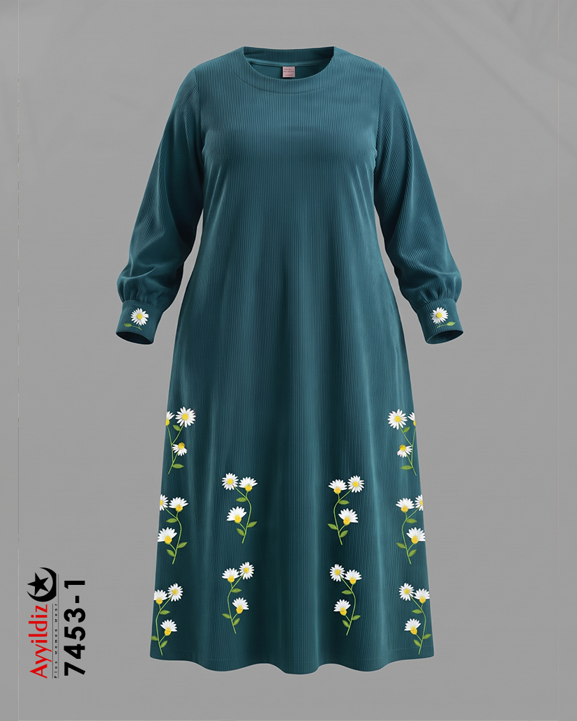 کفتان مخمل کبریتی سایز بزرگ زنانه کد 7453