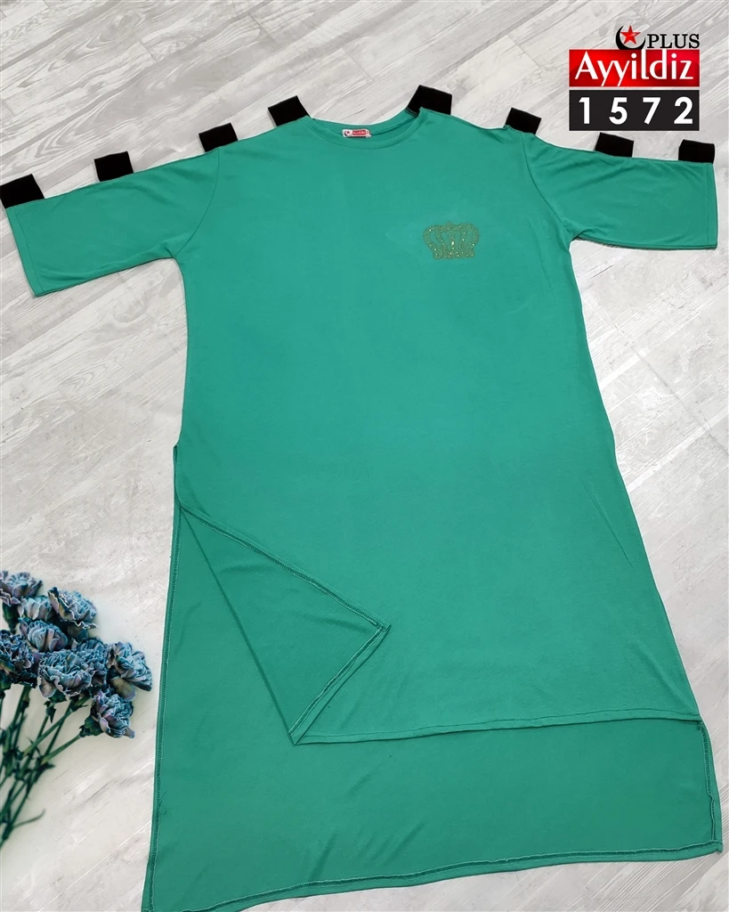 پیراهن سایز بزرگ زنانه کد 1572