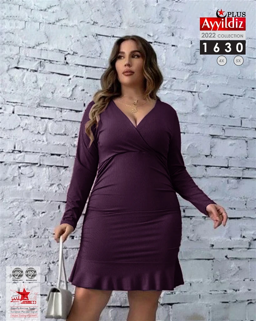 تونیک سایز بزرگ بغل کش کد 1630