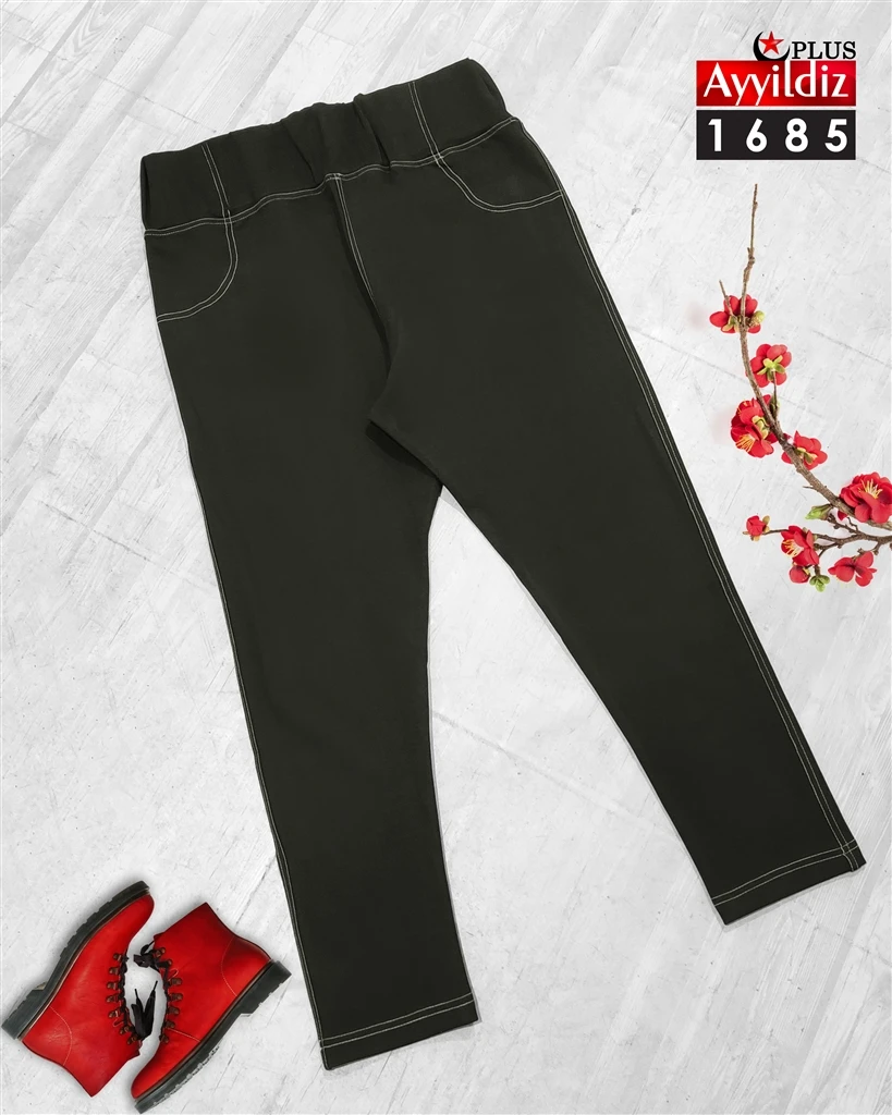 شلوار لگ سایز بزرگ زنانه کد 1685