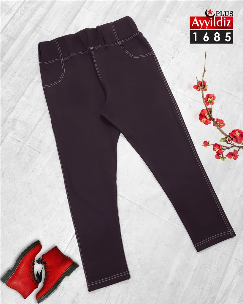 شلوار لگ سایز بزرگ زنانه کد 1685