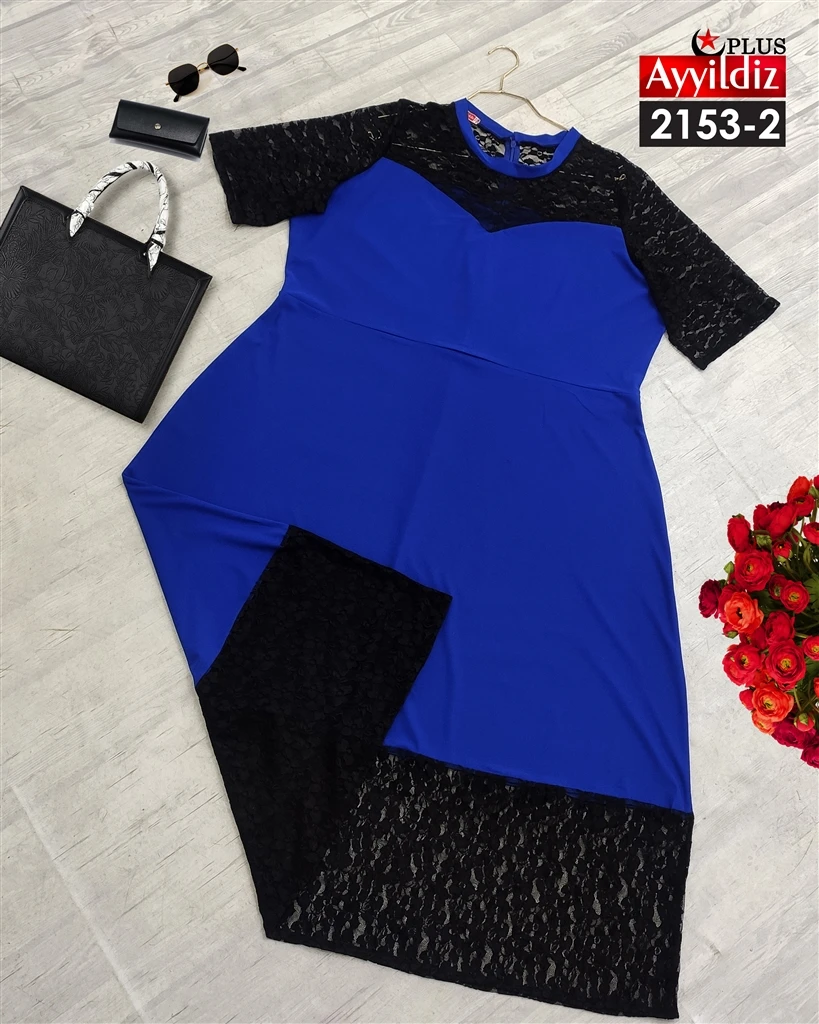 تونیک مجلسی سایز بزرگ زنانه کد 2153