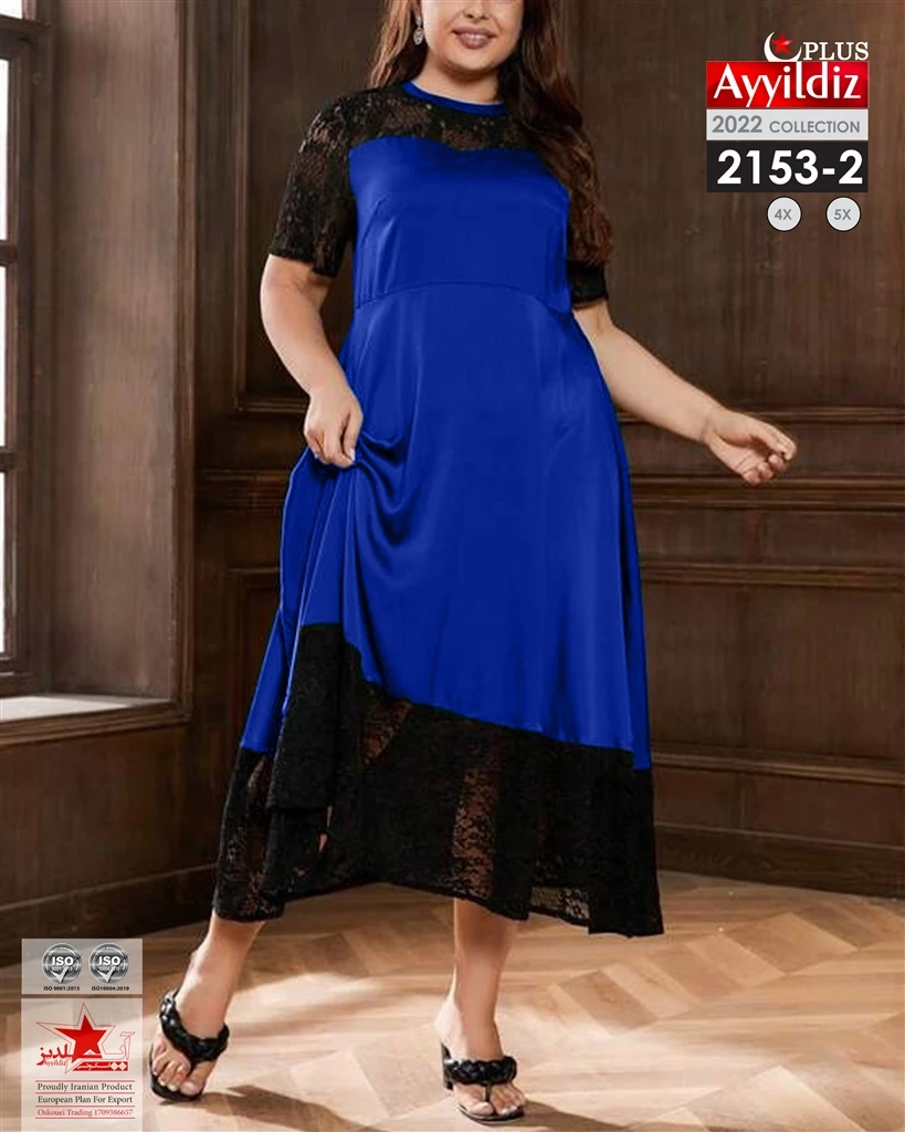 تونیک مجلسی سایز بزرگ زنانه کد 2153