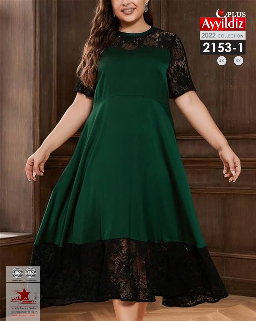 تونیک مجلسی سایز بزرگ زنانه کد 2153