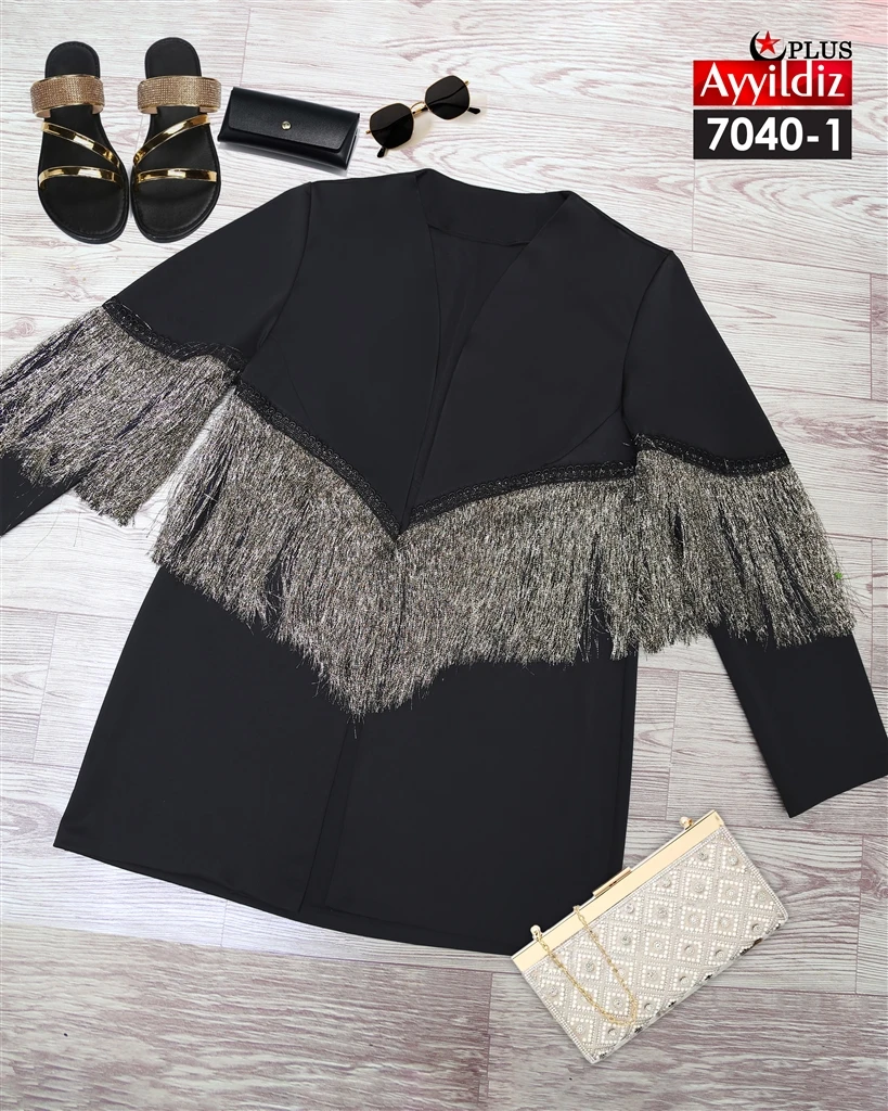 کت سایز بزرگ زنانه سری AyLux  کد 7040