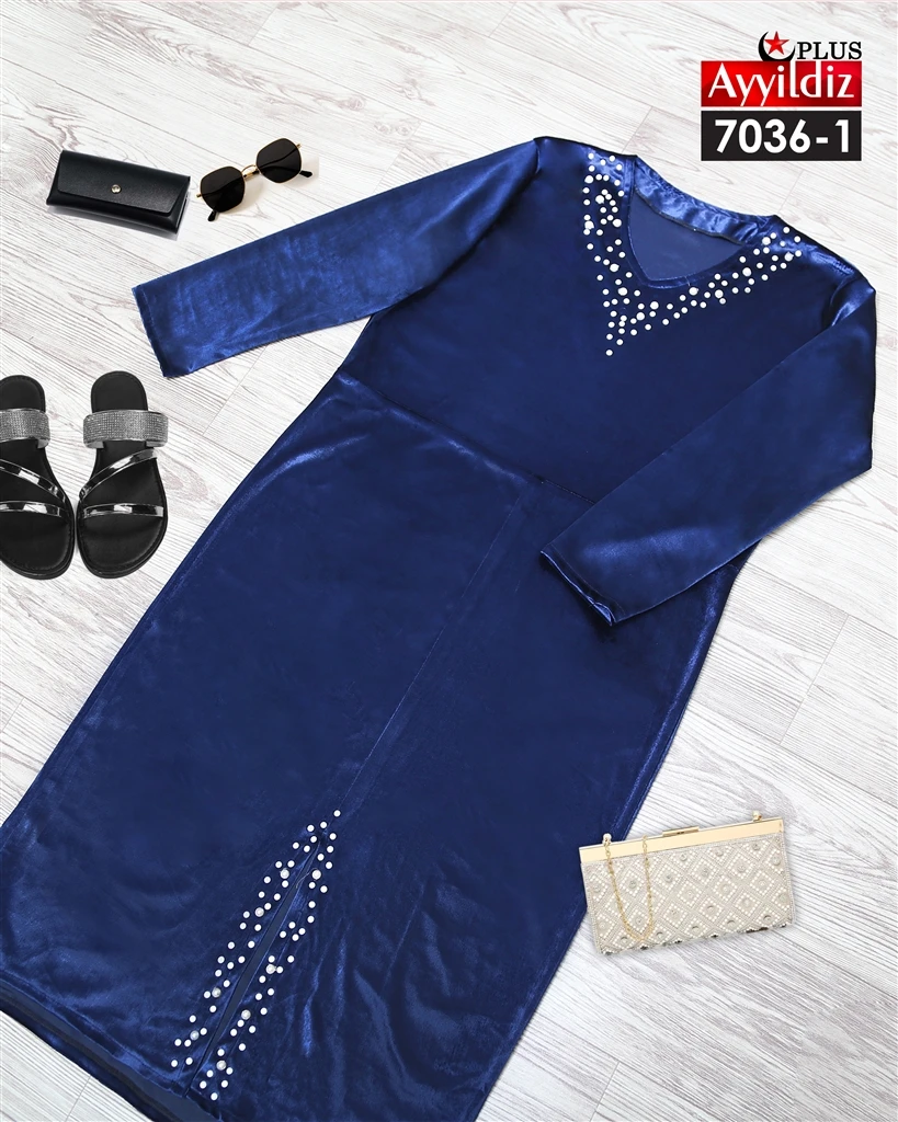 تونیک مجلسی سایز بزرگ زنانه سری AyLux  کد 7036